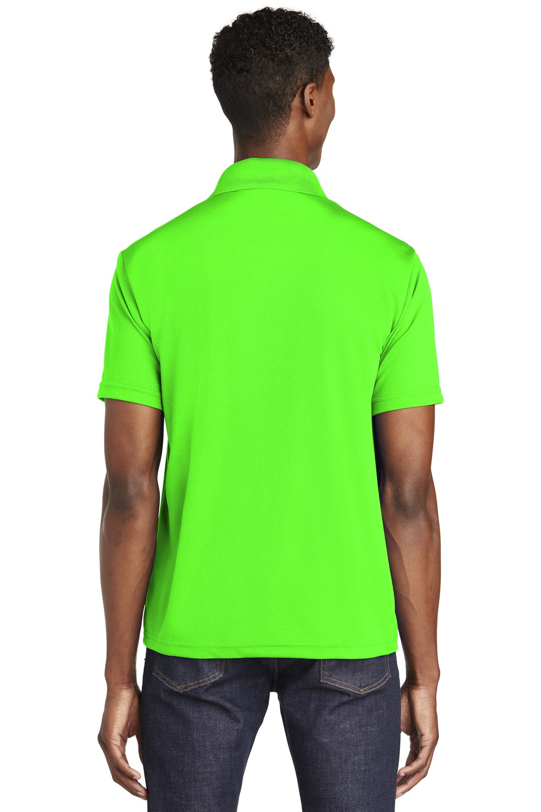 Neon Green Sport-Tek PosiCharge RacerMesh Polo. ST640