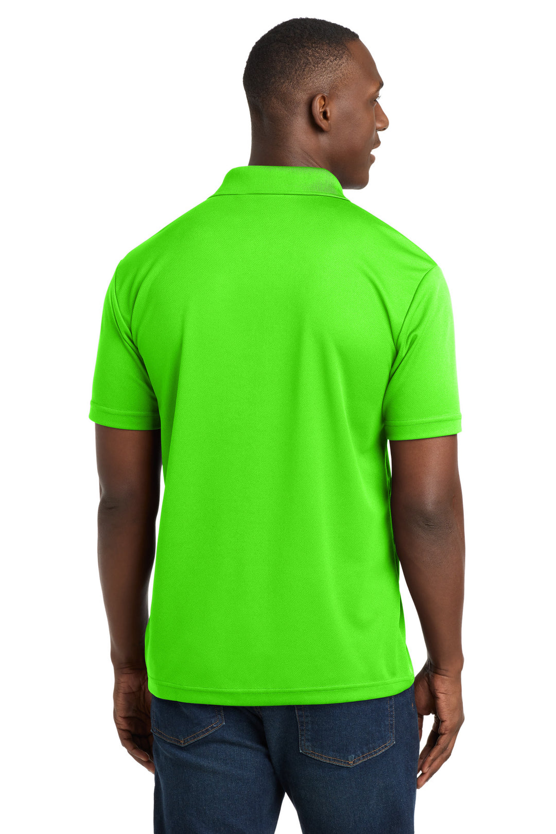 Neon Green Sport-Tek PosiCharge RacerMesh Polo. ST640