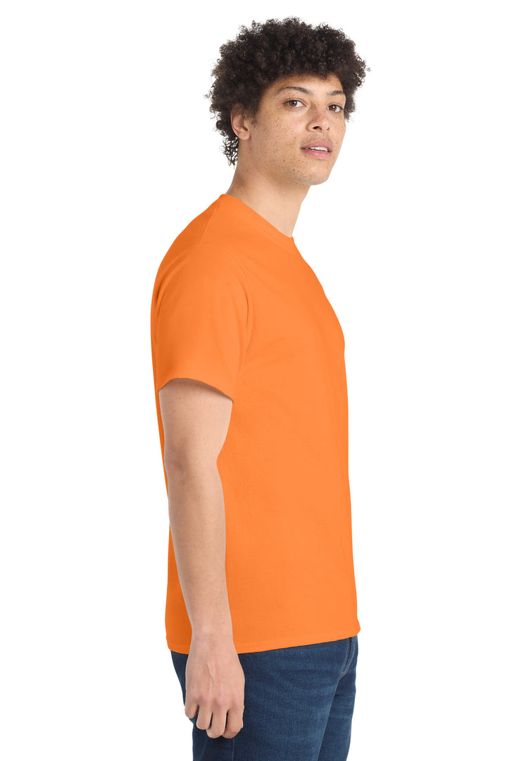 Neon Orange Port & Company - Core Cotton Tee. PC54