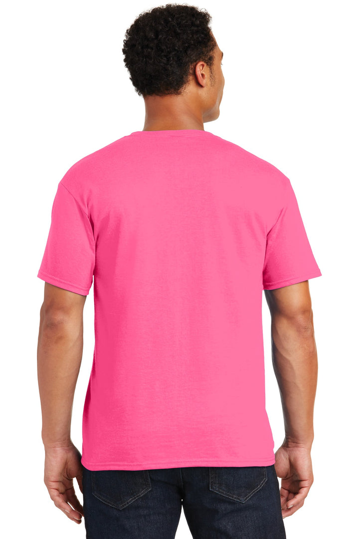 Neon Pink Jerzees - Dri-Power 50/50 Cotton/Poly T-Shirt. 29M