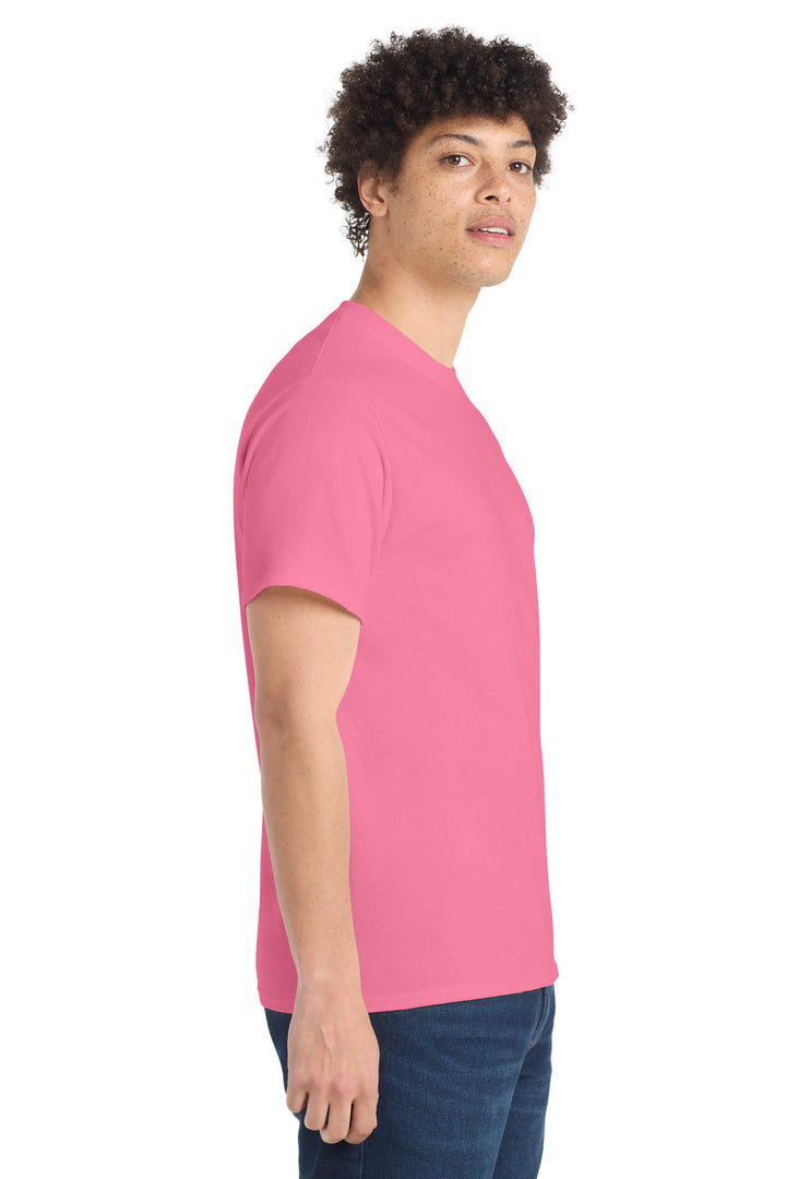 Neon Pink Port & Company - Core Cotton Tee. PC54
