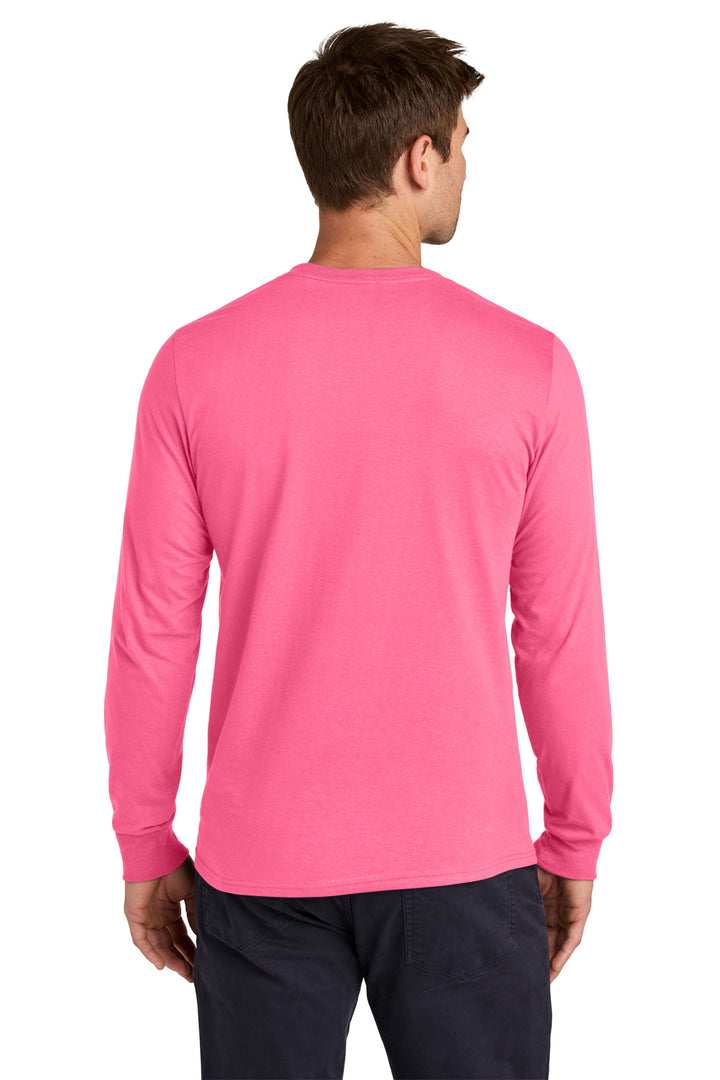 NeonPink Jerzees Classics Unisex Cotton Long Sleeve T-Shirt 363L