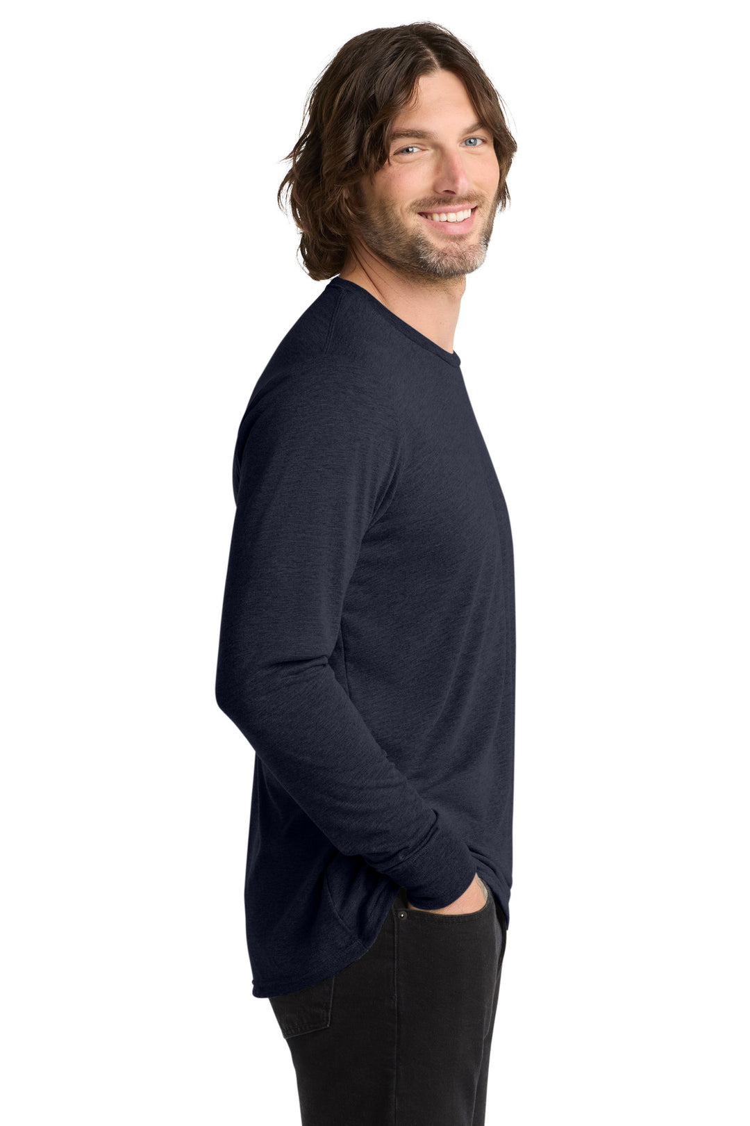 NghtSkyNvy Allmade Unisex Tri-Blend Long Sleeve Tee AL6004