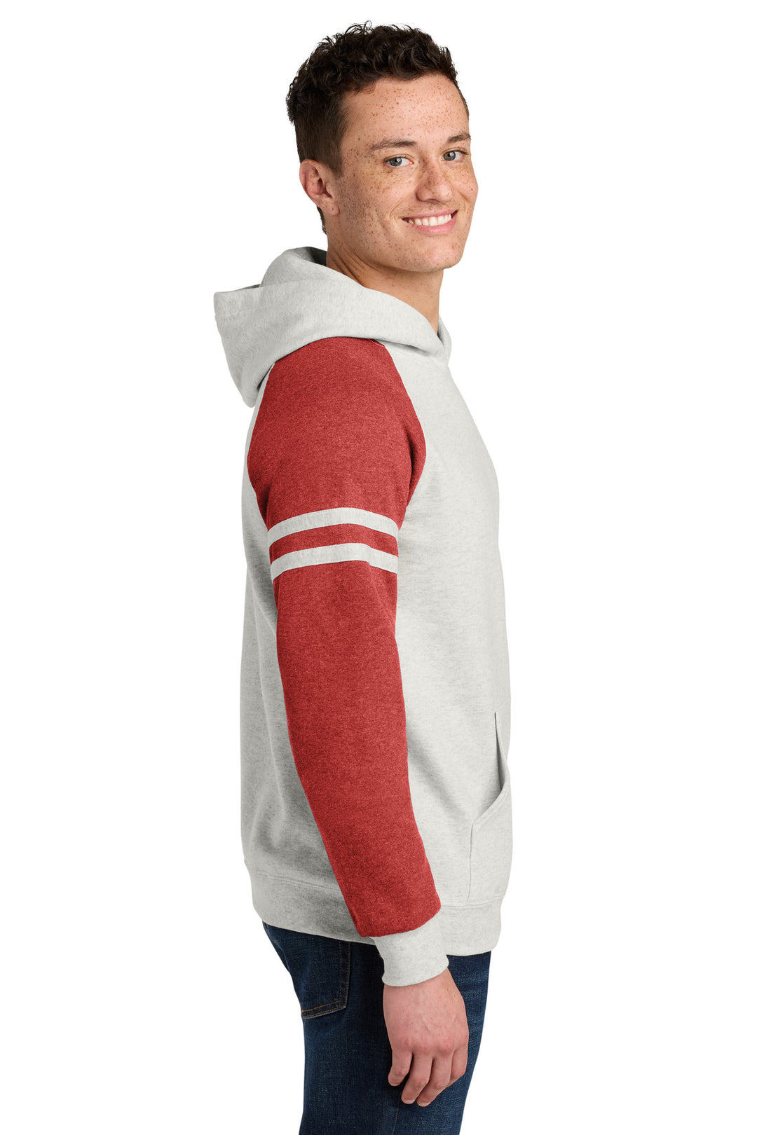 OatH/FryRH Jerzees Unisex NuBlend Varsity Colorblock Hooded Sweatshirt 97C