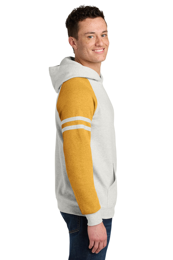 OatH/MstdH Jerzees Unisex NuBlend Varsity Colorblock Hooded Sweatshirt 97C