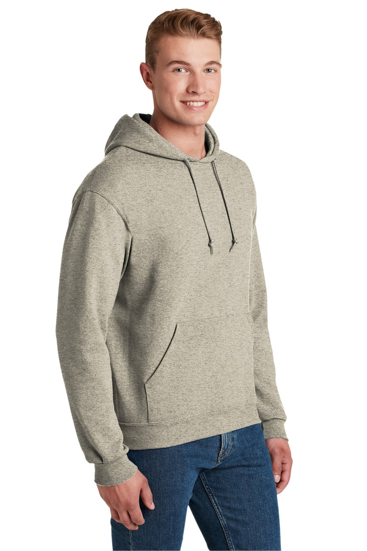 OatHthr Jerzees NuBlend Pullover Hooded Sweatshirt. 996M