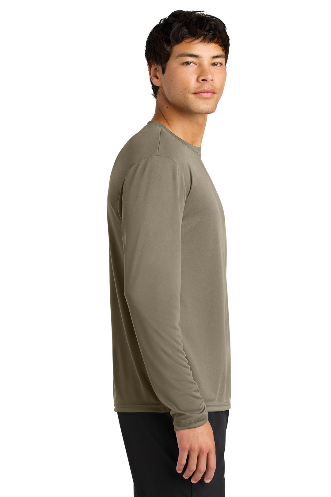 Olive A4 Cooling Performance Long Sleeve Tee A4N3165