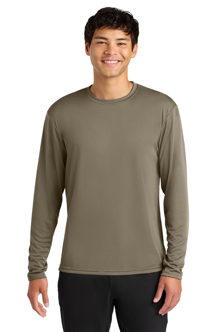 Olive A4 Cooling Performance Long Sleeve Tee A4N3165