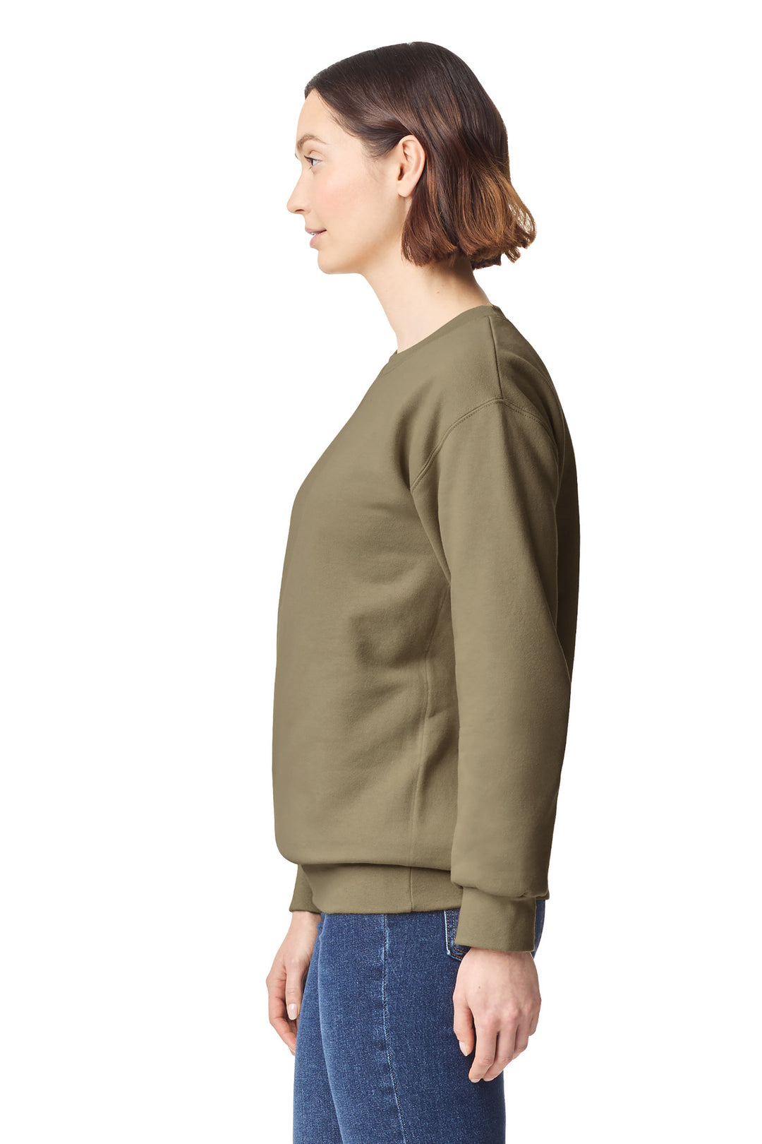 Olive Gildan Hammer Maxweight Crewneck Sweatshirt 19000