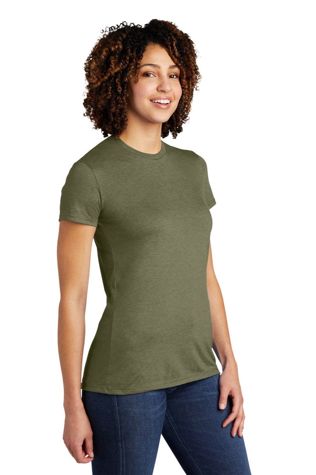Olive You Grn Allmade Women's Tri-Blend Tee AL2008