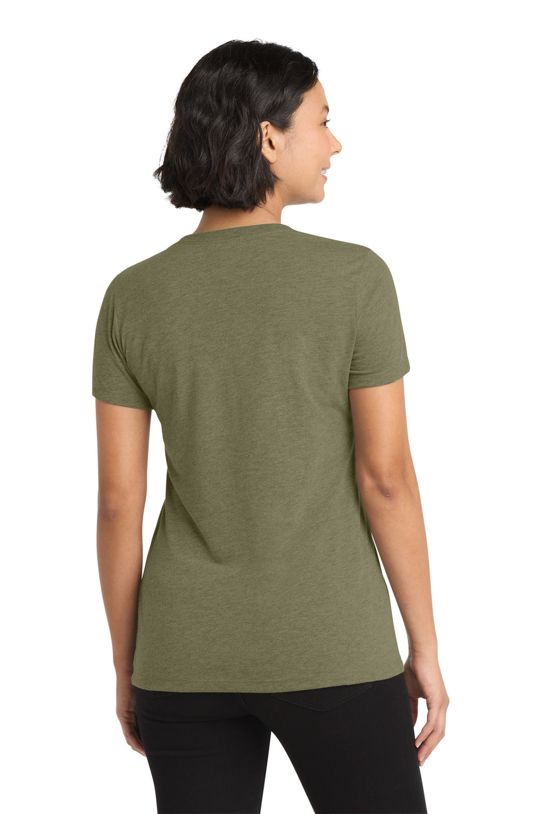 Olive You Grn Allmade Women's Tri-Blend V-Neck Tee AL2018