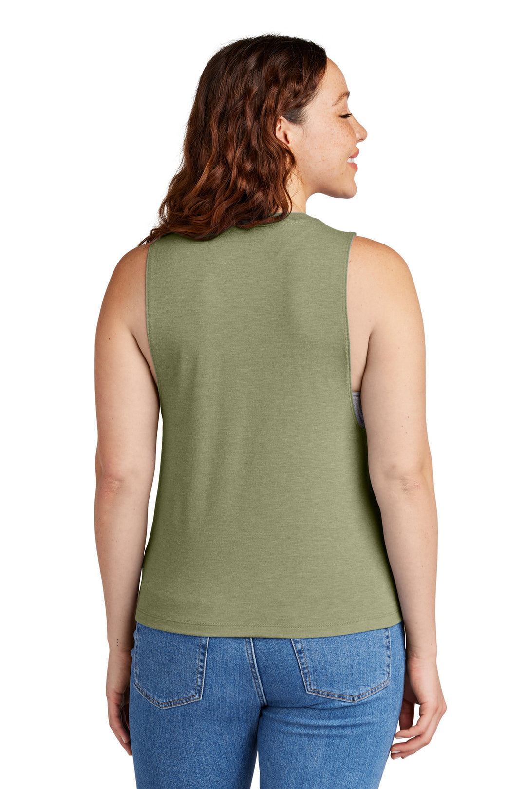 OliveYouGn Allmade Women's Tri-Blend Muscle Tank AL2020