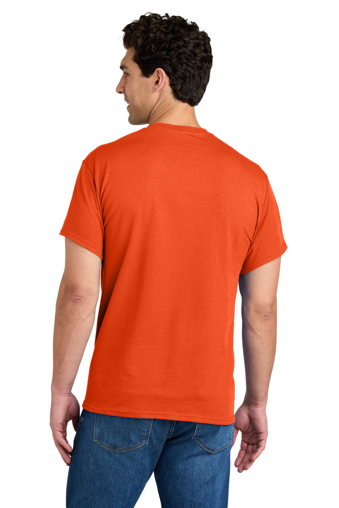 Orange Gildan - DryBlend 50 Cotton/50 Poly Pocket T-Shirt. 8300