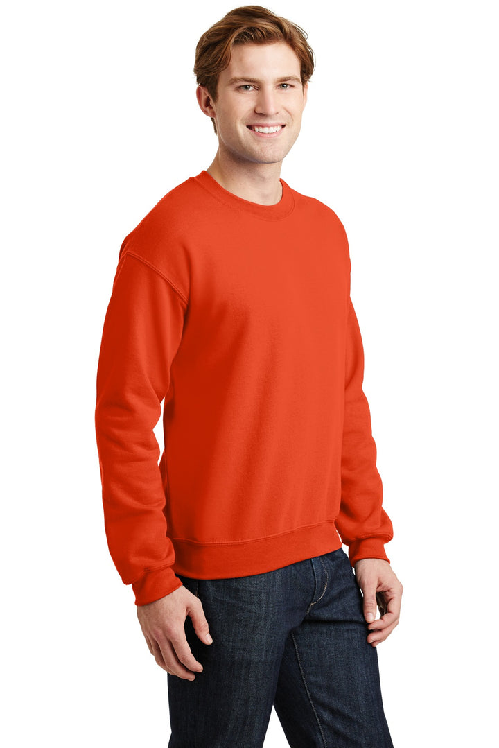 Orange Gildan Heavy Blend Crewneck Sweatshirt. 18000