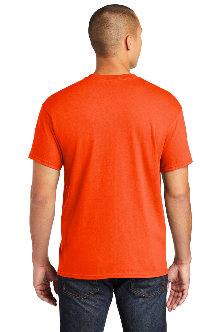 Orange Gildan Heavy Cotton 100% Cotton Pocket T-Shirt. 5300