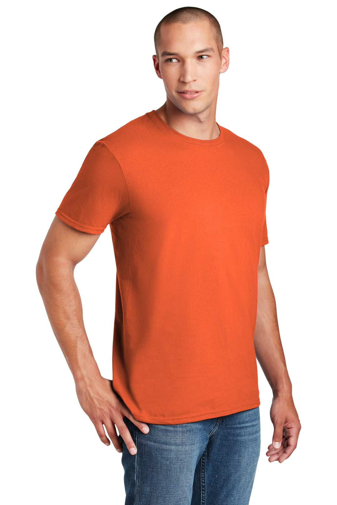 Orange Gildan Softstyle T-Shirt. 64000