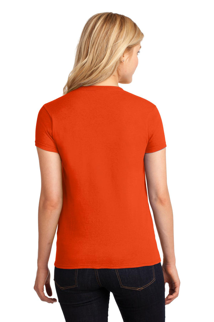 Orange Gildan Women's Heavy Cotton 100% Cotton T-Shirt. 5000L