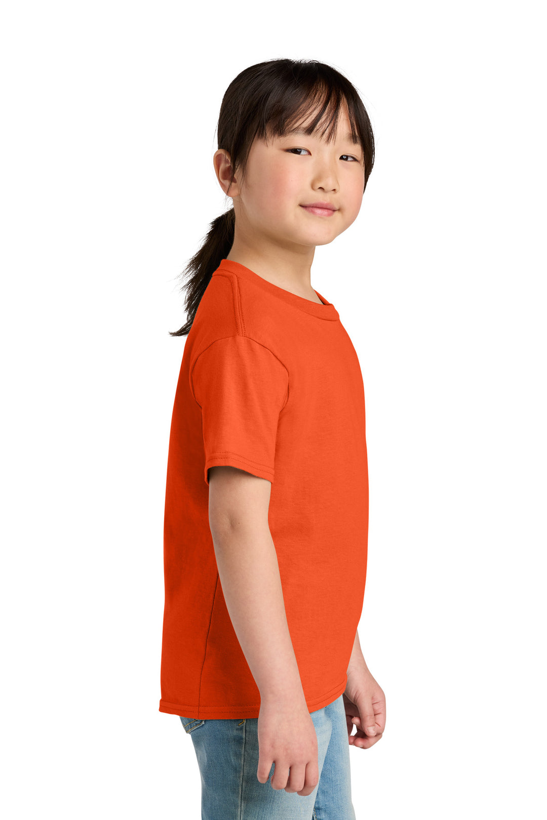 Orange Gildan Youth Softstyle Midweight Tee 65000B