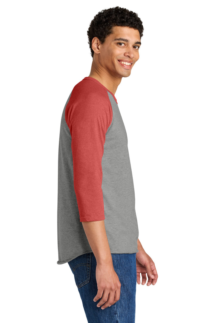 Ox/FieryRH Jerzees Unisex Premium Blend Combed Ring Spun 3/4-Sleeve Raglan 560R