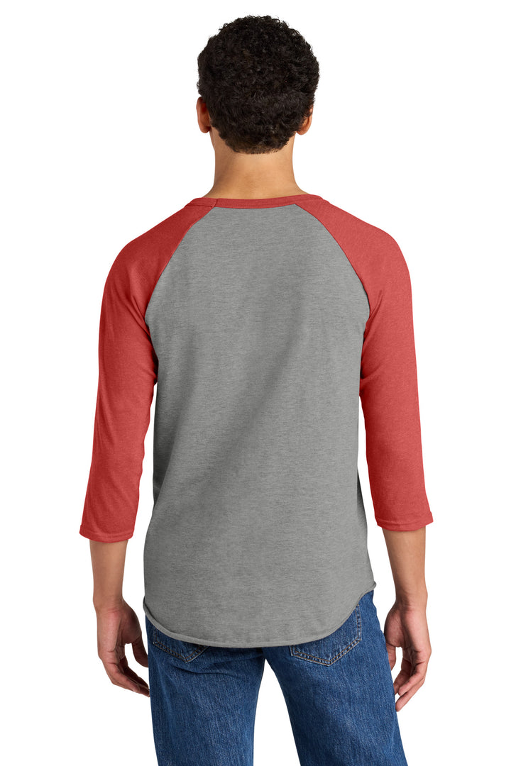Ox/FieryRH Jerzees Unisex Premium Blend Combed Ring Spun 3/4-Sleeve Raglan 560R