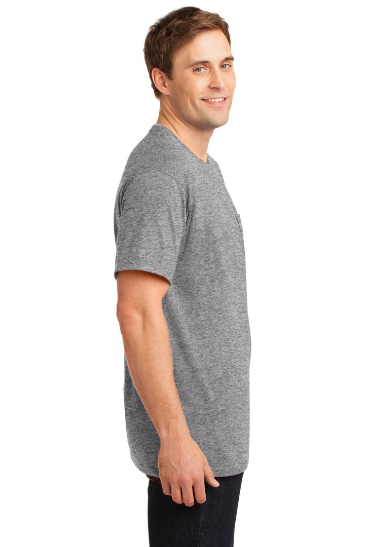 Oxford Jerzees - Dri-Power 50/50 Cotton/Poly Pocket T-Shirt. 29MP