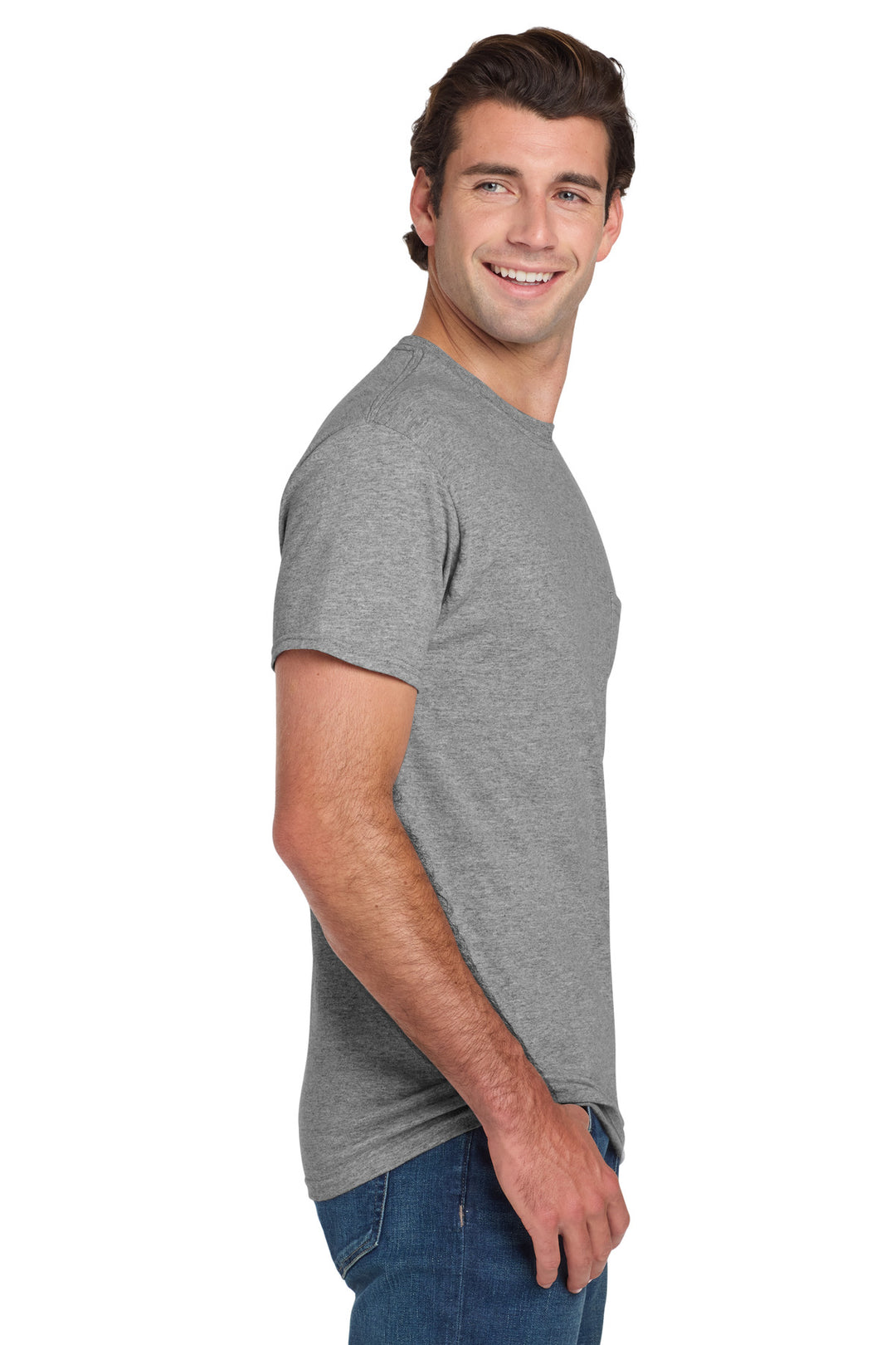 Oxford Jerzees - Dri-Power 50/50 Cotton/Poly Pocket T-Shirt. 29MP