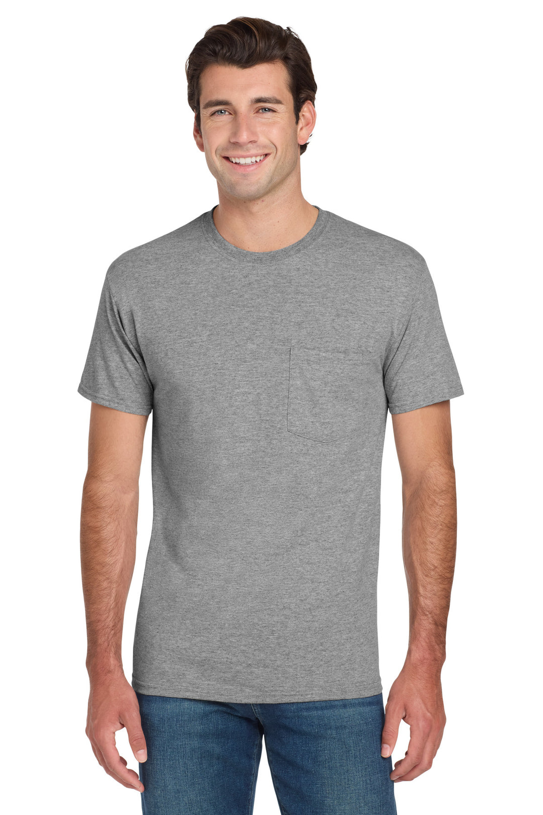 Oxford Jerzees - Dri-Power 50/50 Cotton/Poly Pocket T-Shirt. 29MP