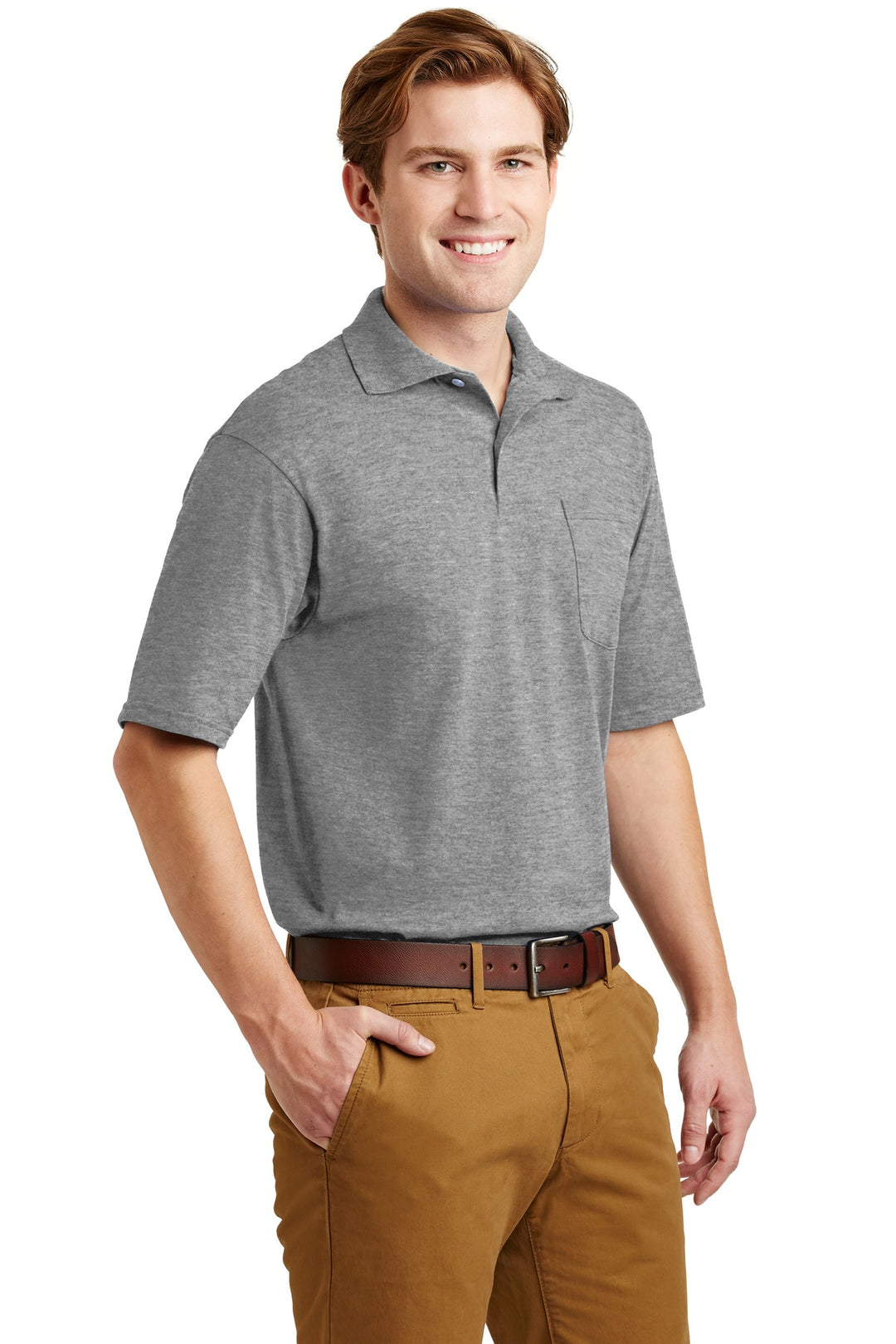 Oxford Jerzees Dri-Power Pocket Sport Shirt. 436MP