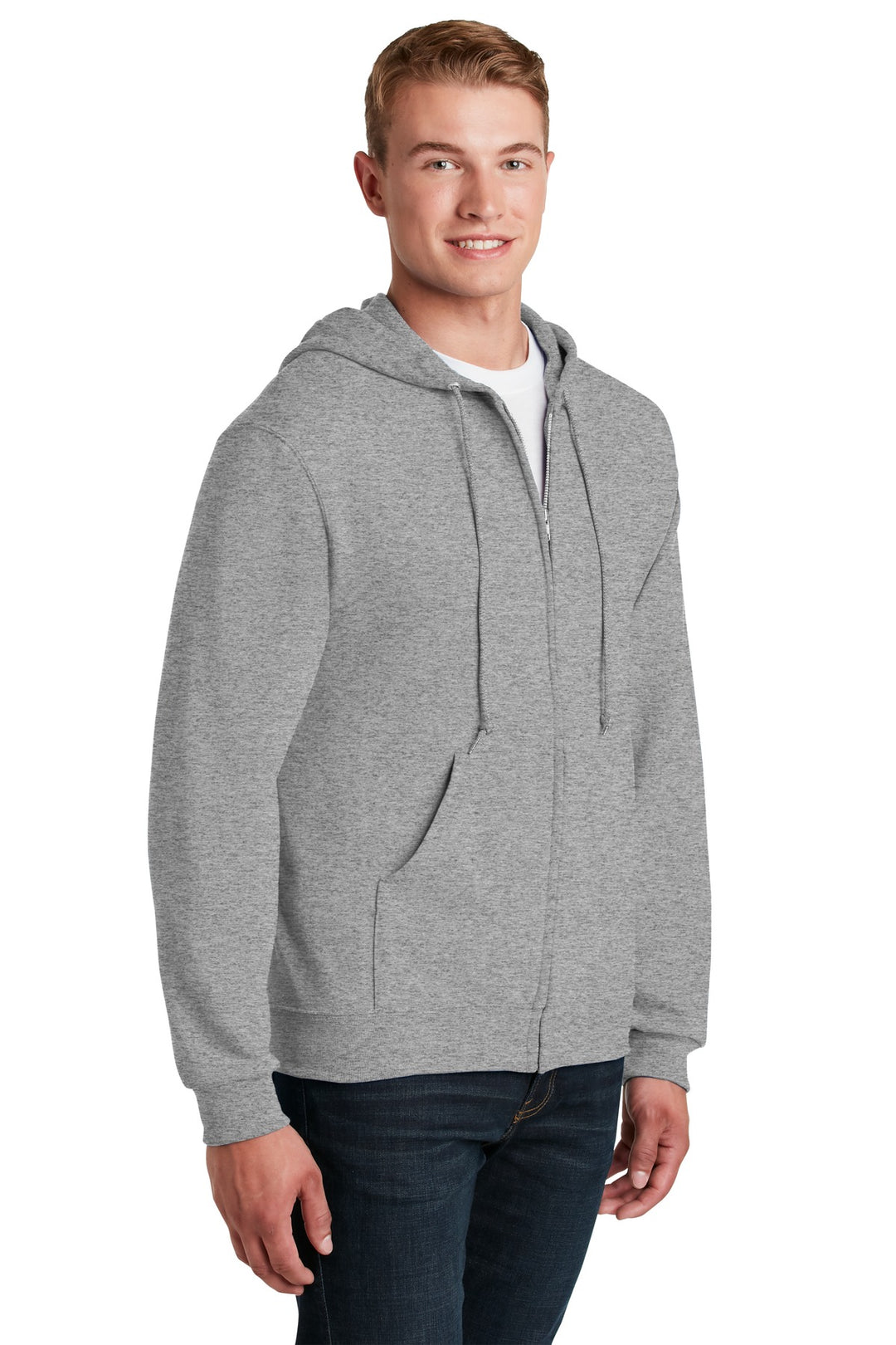 Oxford Jerzees - NuBlend Full-Zip Hooded Sweatshirt. 993M