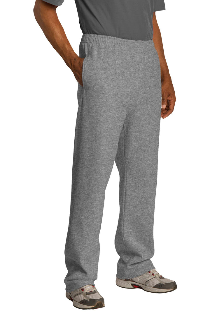 Oxford Jerzees NuBlend Open Bottom Pant with Pockets. 974MP