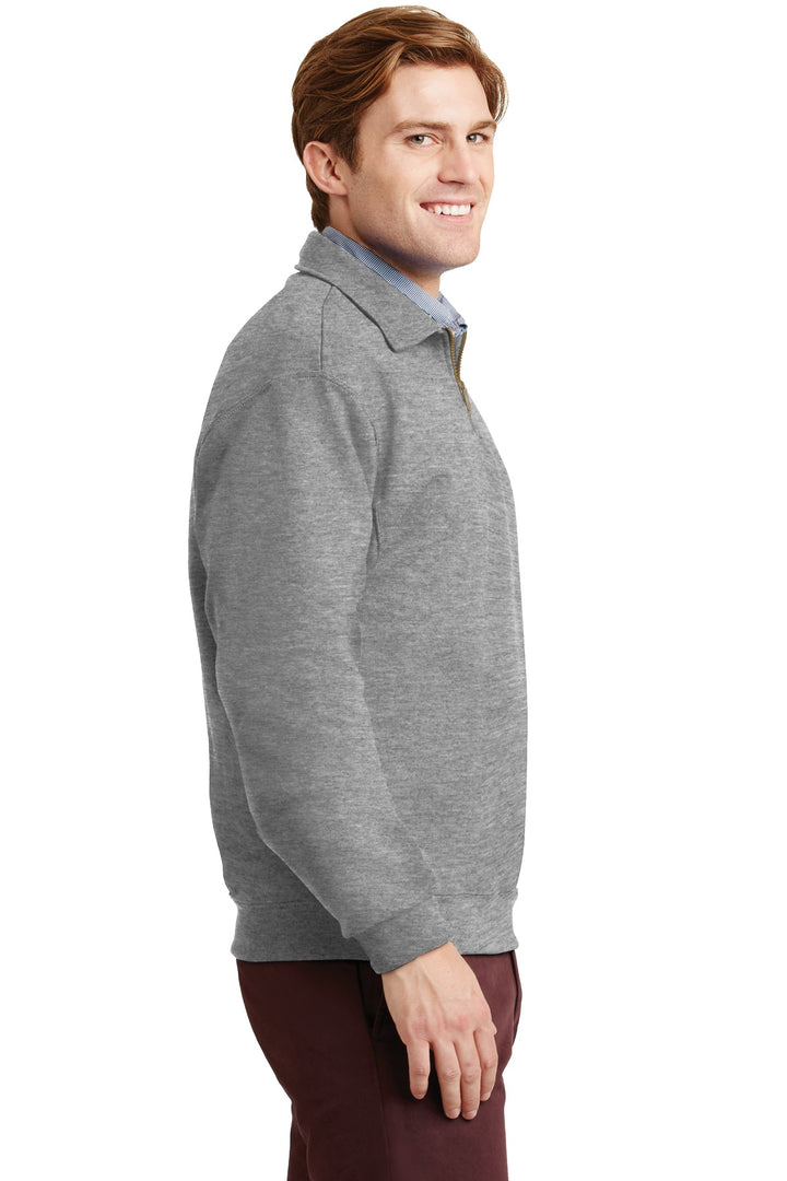 Oxford Jerzees Super Sweats NuBlend - 1/4-Zip Sweatshirt with Cadet Collar. 4528M