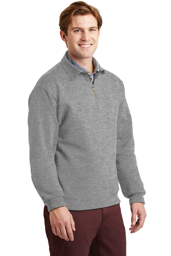 Oxford Jerzees Super Sweats NuBlend - 1/4-Zip Sweatshirt with Cadet Collar. 4528M