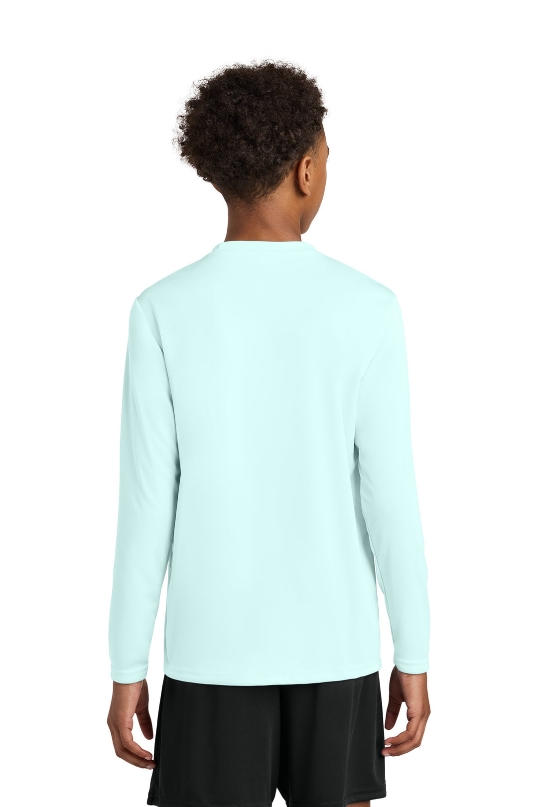PastelBlue A4 Youth Cooling Performance Long Sleeve Tee A4NB3165
