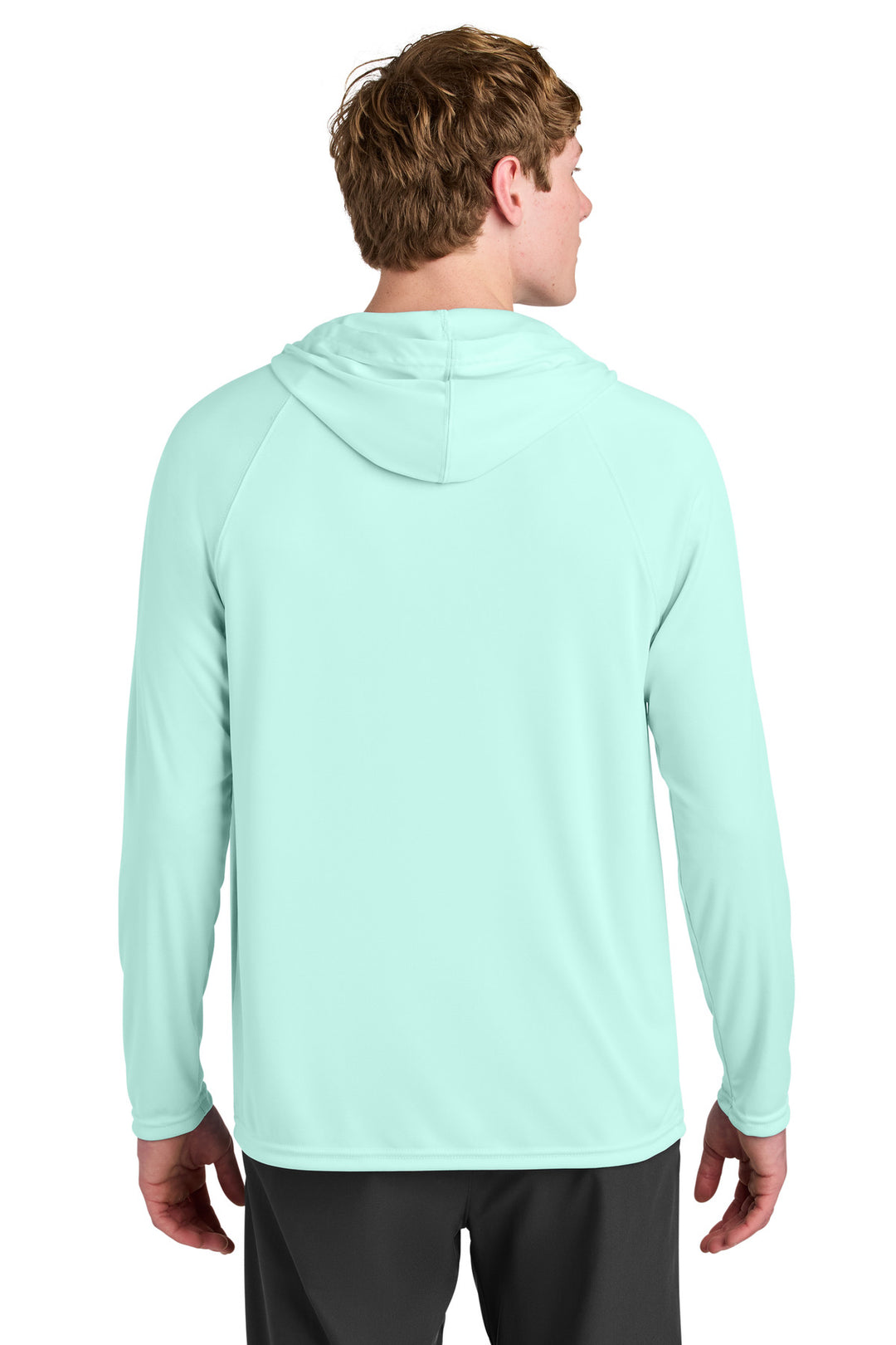 PastelMint A4 Cooling Performance Long Sleeve Hooded Tee A4N3409
