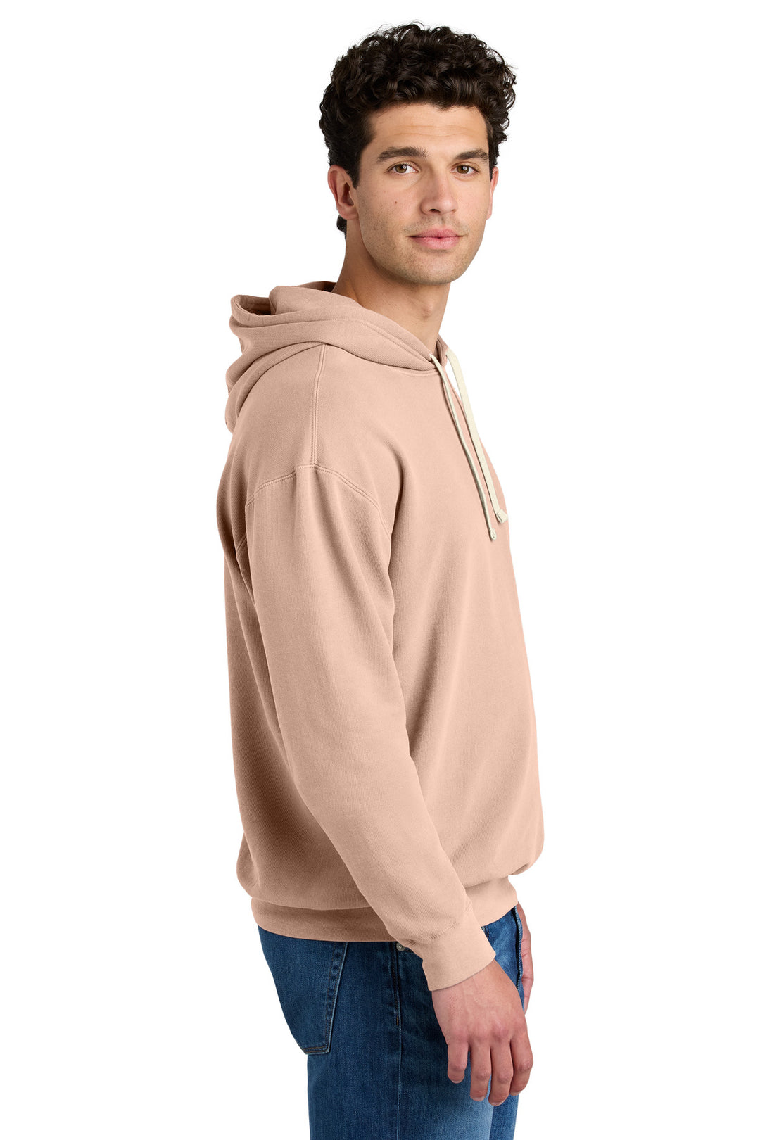 Peachy Comfort Colors Lightweight Hooded Sweatshirt 1467