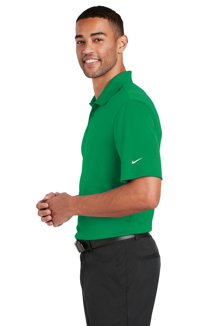 Pine Green Nike Dri-FIT Classic Fit Players Polo with Flat Knit Collar. 838956