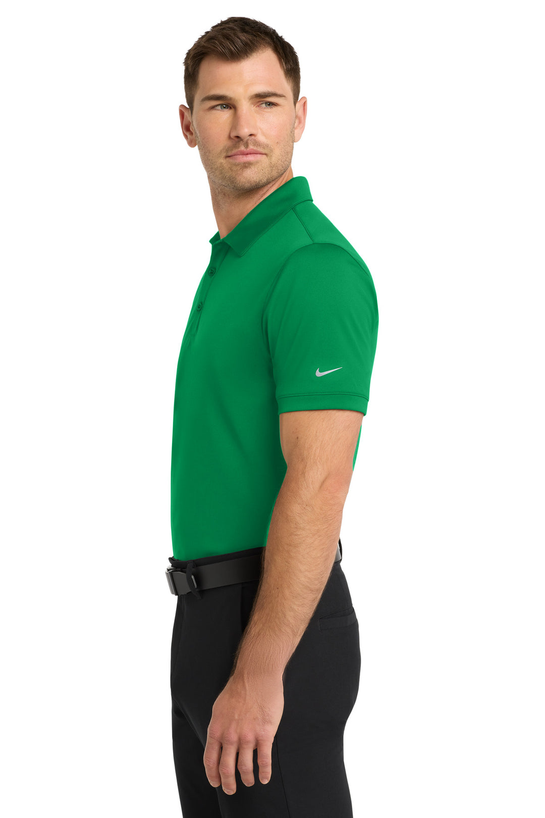 Pine Green Nike Dri-FIT Players Modern Fit Polo. 799802