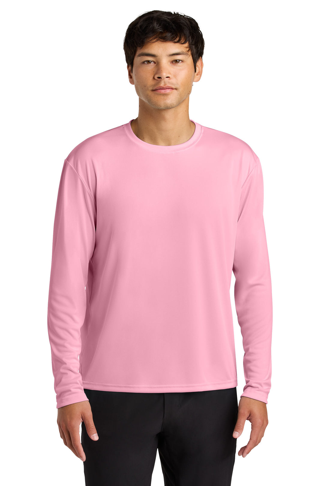 Pink A4 Cooling Performance Long Sleeve Tee A4N3165
