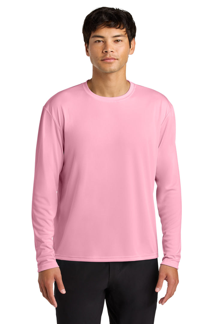 Pink A4 Cooling Performance Long Sleeve Tee A4N3165