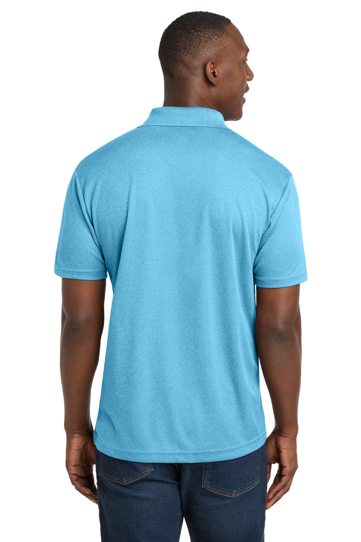 Pond Blue Hthr Sport-Tek PosiCharge RacerMesh Polo. ST640