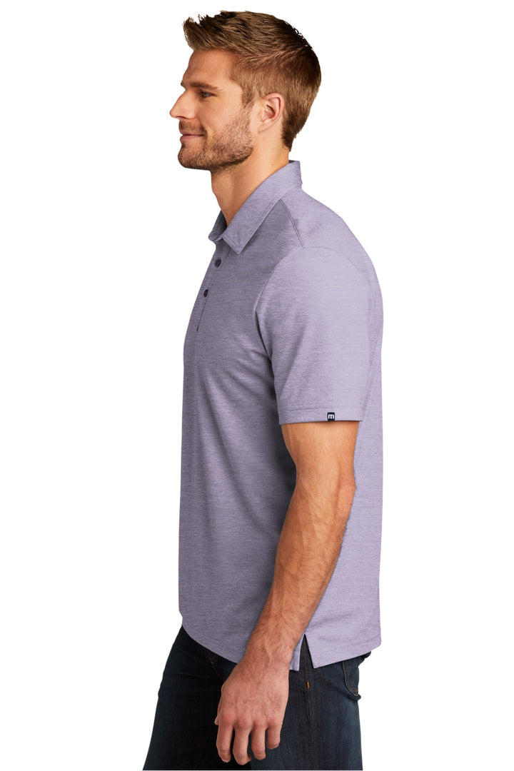 PrplSageHt TravisMathew Oceanside Heather Polo. TM1MU412
