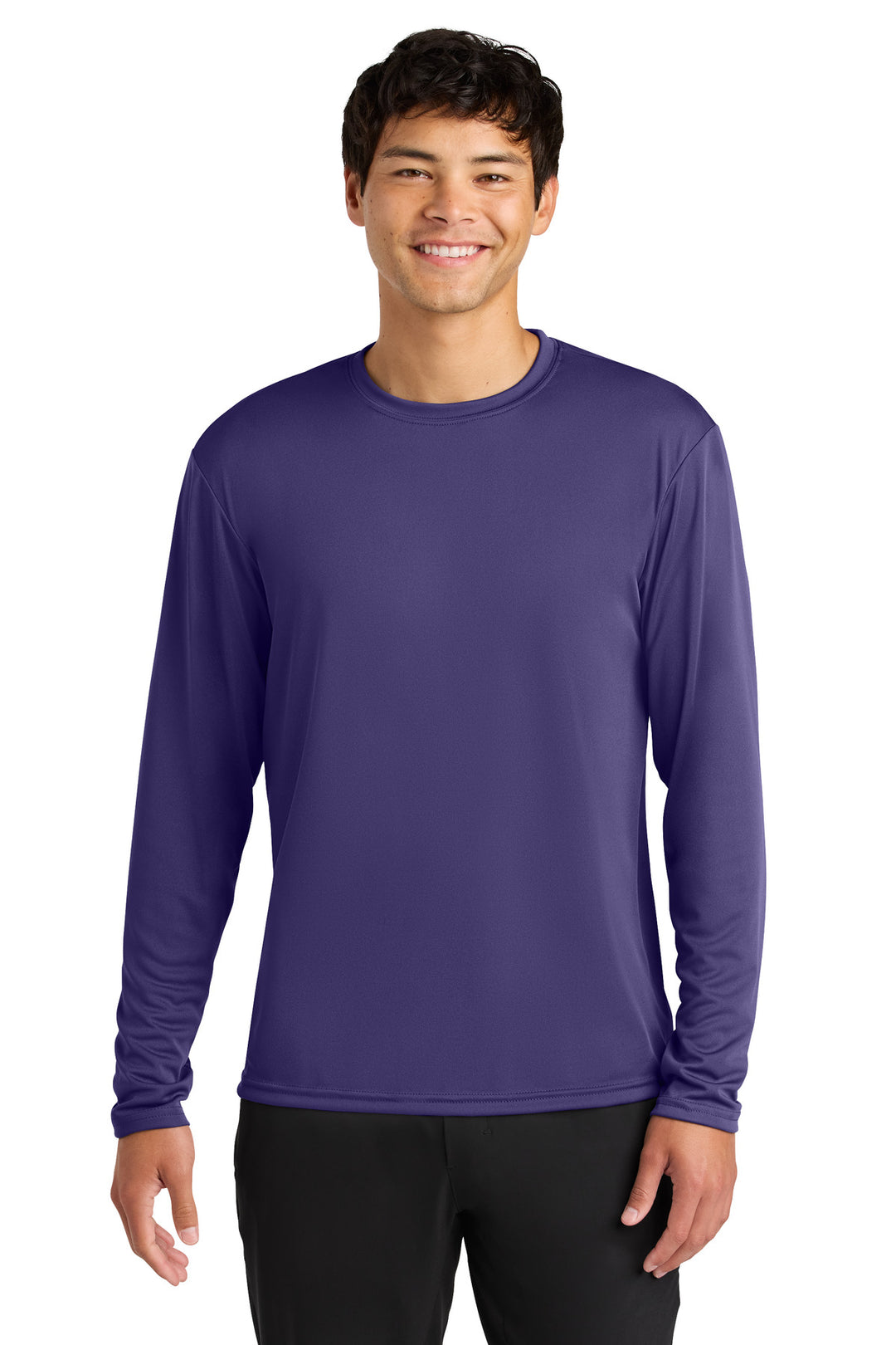 Purple A4 Cooling Performance Long Sleeve Tee A4N3165