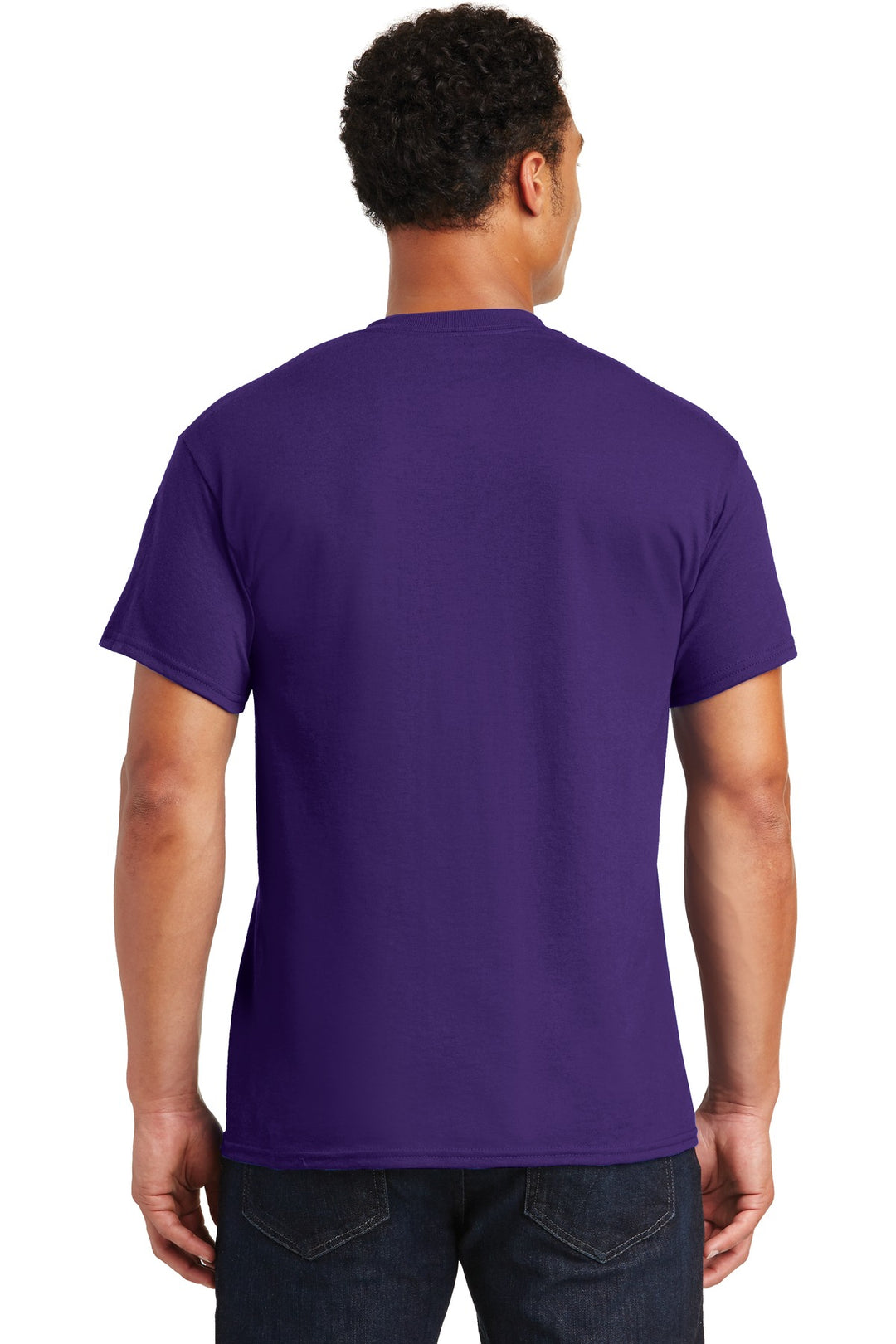 Purple Gildan DryBlend 50 Cotton/50 Poly T-Shirt. 8000