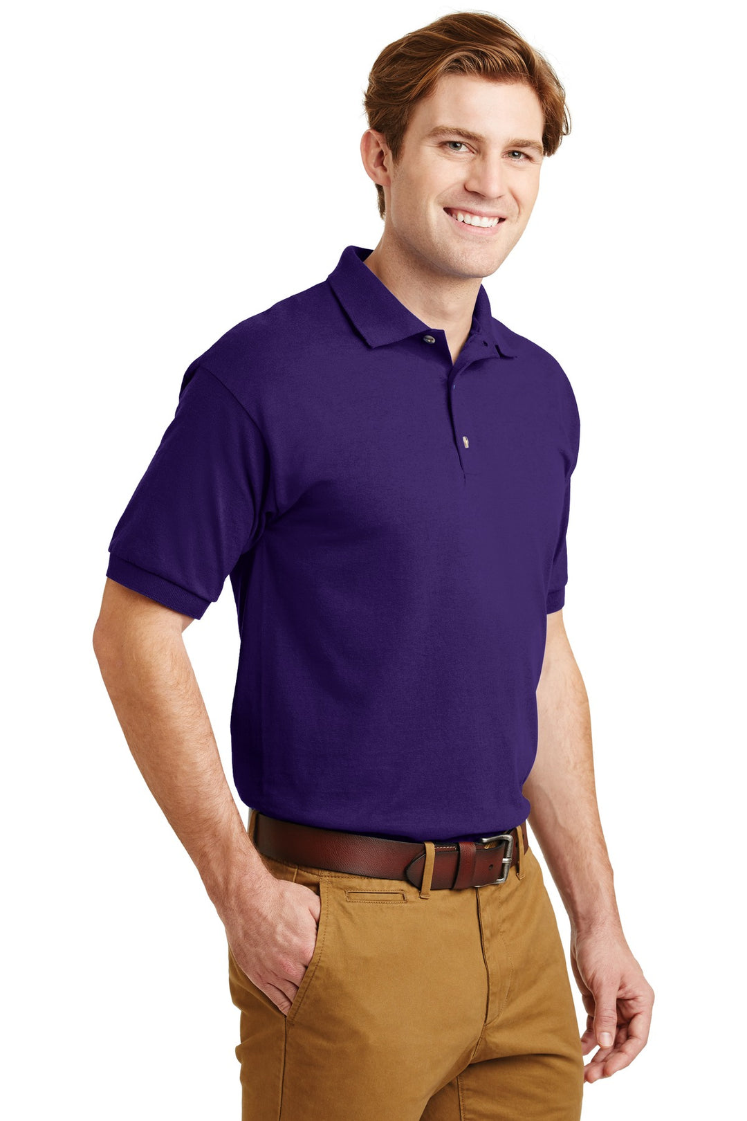 Purple Gildan - DryBlend 6-Ounce Jersey Knit Sport Shirt. 8800