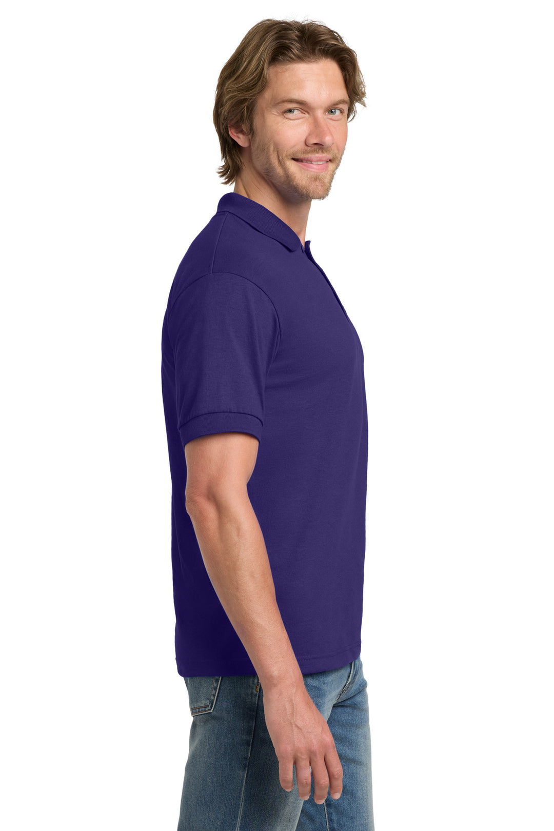 Purple Gildan - DryBlend 6-Ounce Jersey Knit Sport Shirt. 8800