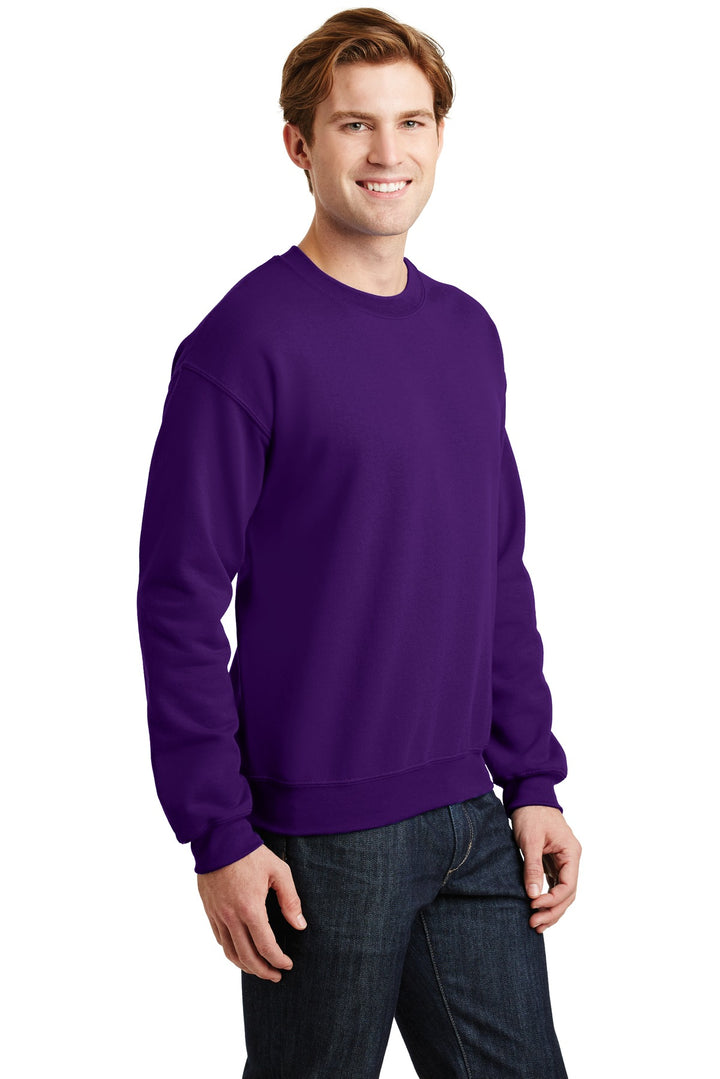 Purple Gildan Heavy Blend Crewneck Sweatshirt. 18000