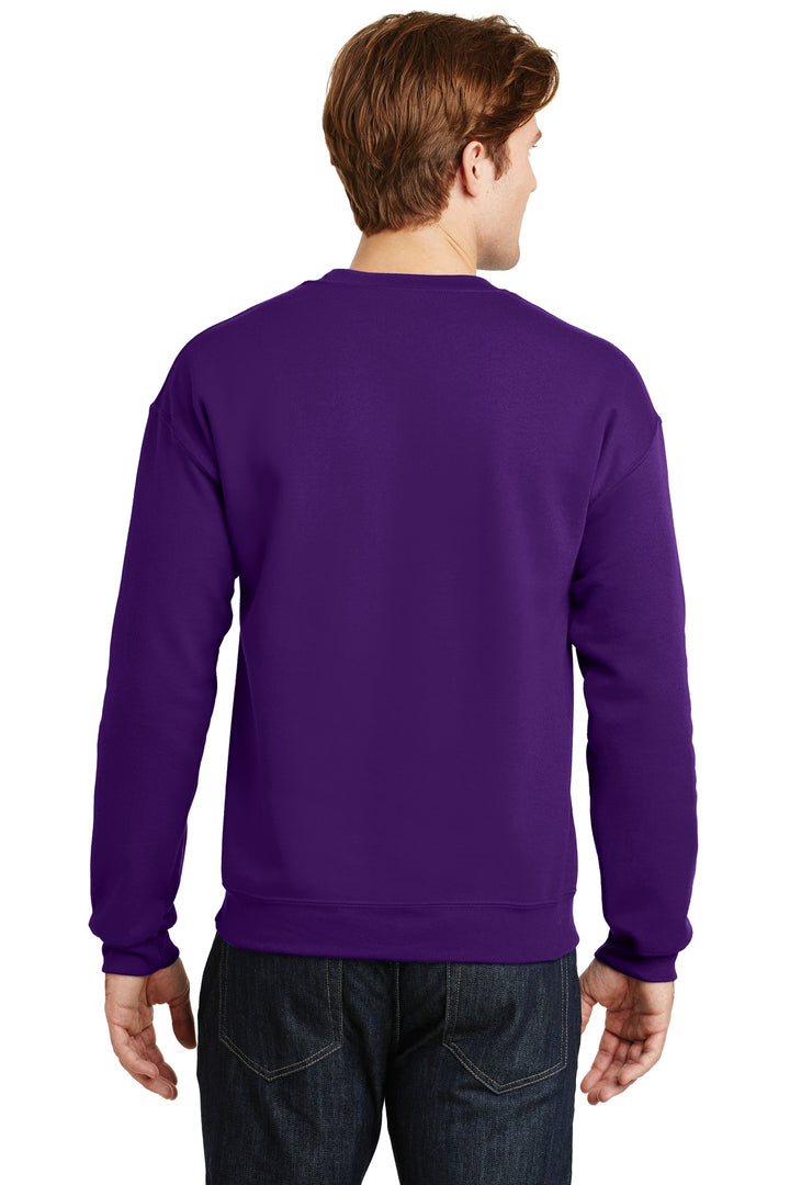 Purple Gildan Heavy Blend Crewneck Sweatshirt. 18000