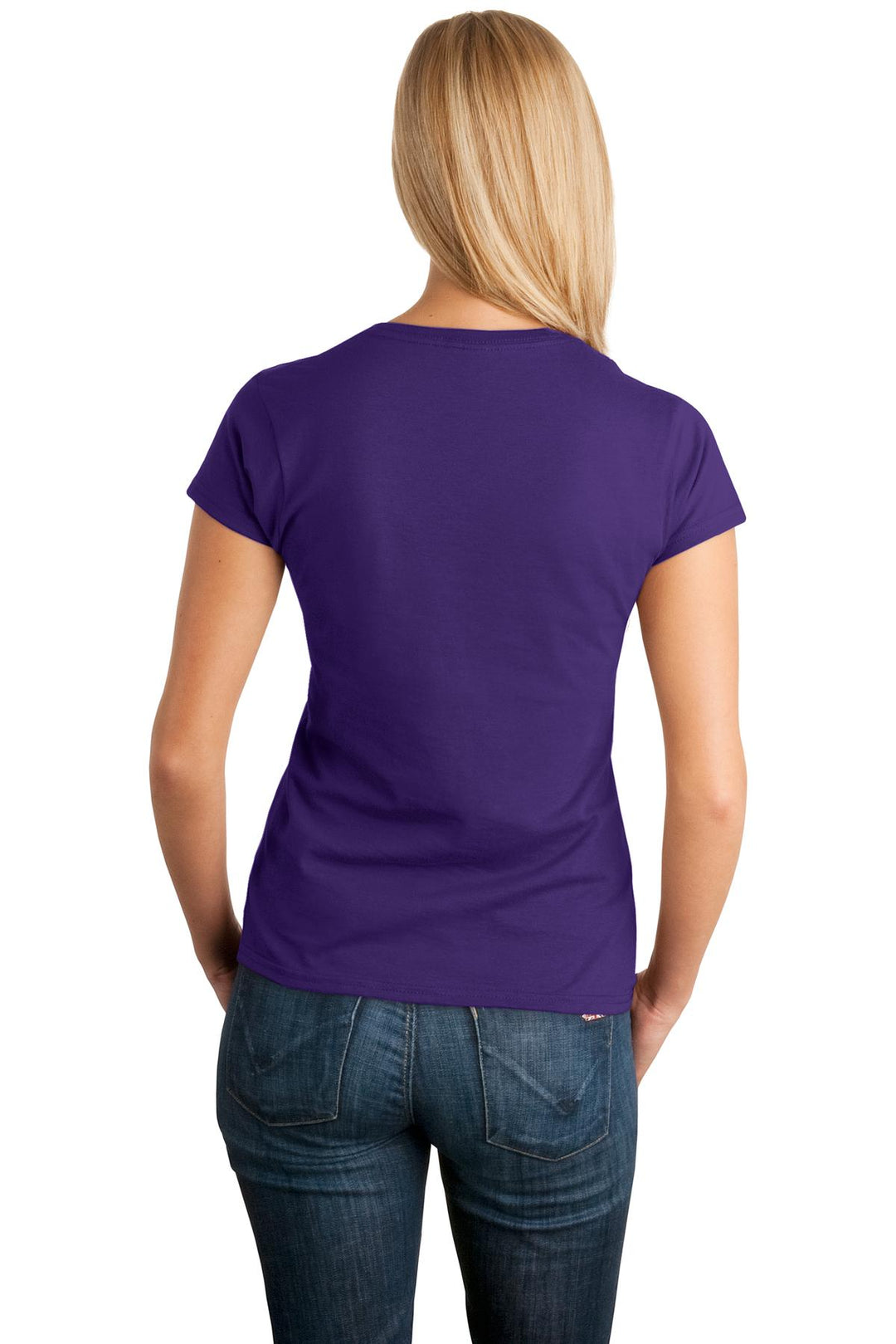 Purple Gildan Softstyle Women's T-Shirt. 64000L