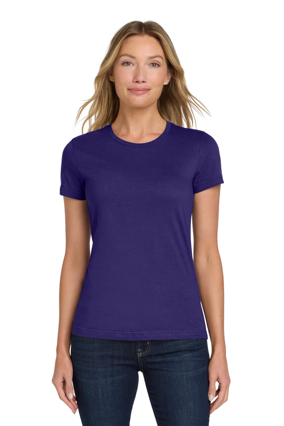 Purple Gildan Softstyle Women's T-Shirt. 64000L