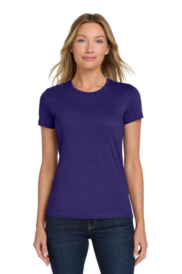 Purple Gildan Softstyle Women's T-Shirt. 64000L